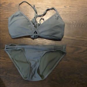 Olive green bikini set